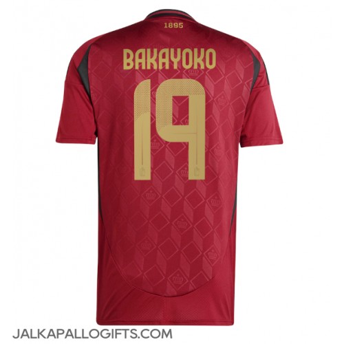 Belgia Johan Bakayoko #19 Kotipaita EM-Kisat 2024 Lyhythihainen